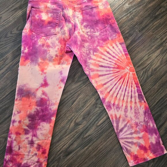 GAP "Cheeky Straight" Tie Dye Boho/Hippie Chic Cotton Jeans NWOT/SIZE 30R - Picture 5 of 7